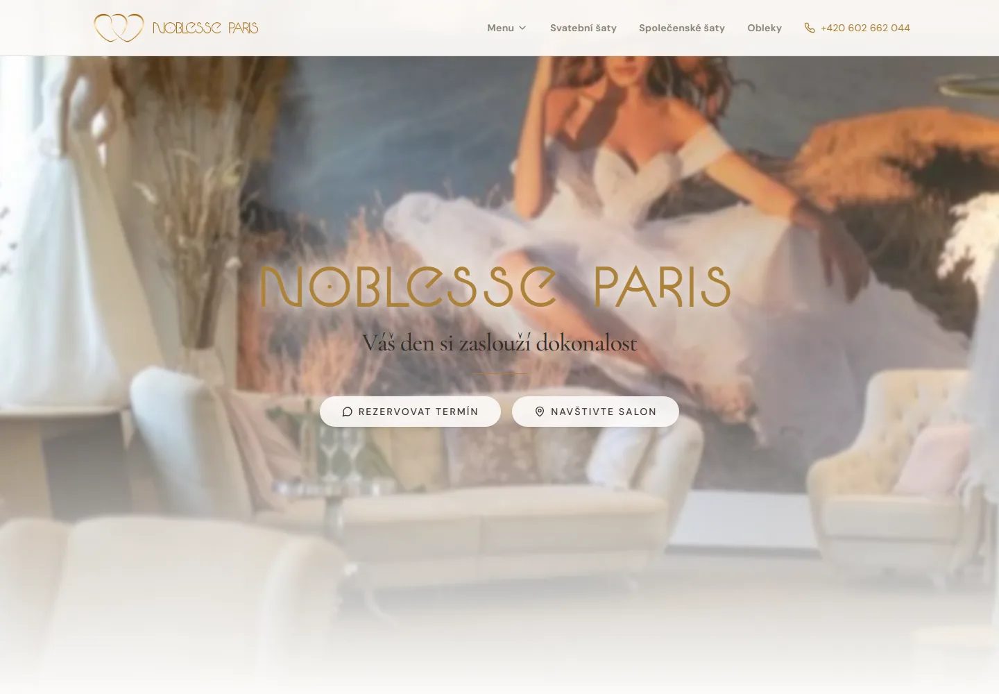 Nový web: Noblesse Paris